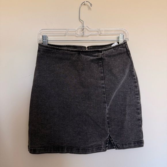 Wild Fable Charcoal Lace-Up Mini Skirt - Picture 2 of 4